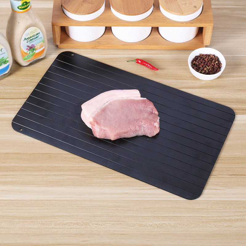 跨境快速解冻盘家用化冰铝质急速牛排冷冻食物肉类海鲜极速解冻板