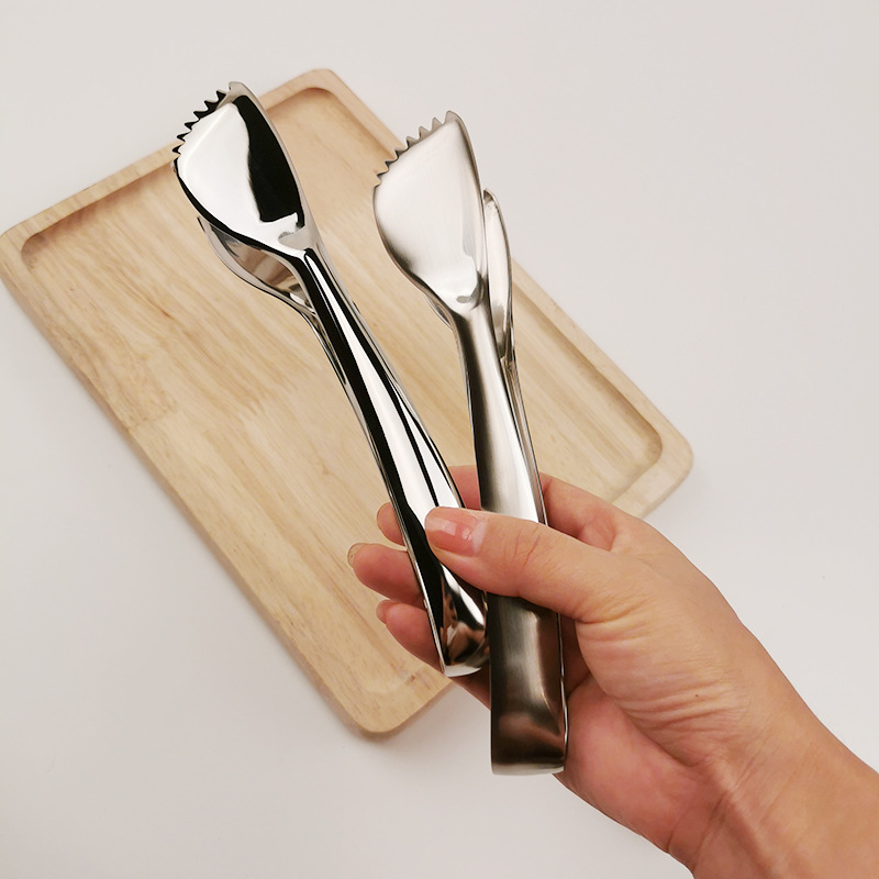18/10不锈钢食品夹子厨房家用煎牛扒烧烤肉菜面包意粉夹304面包夹