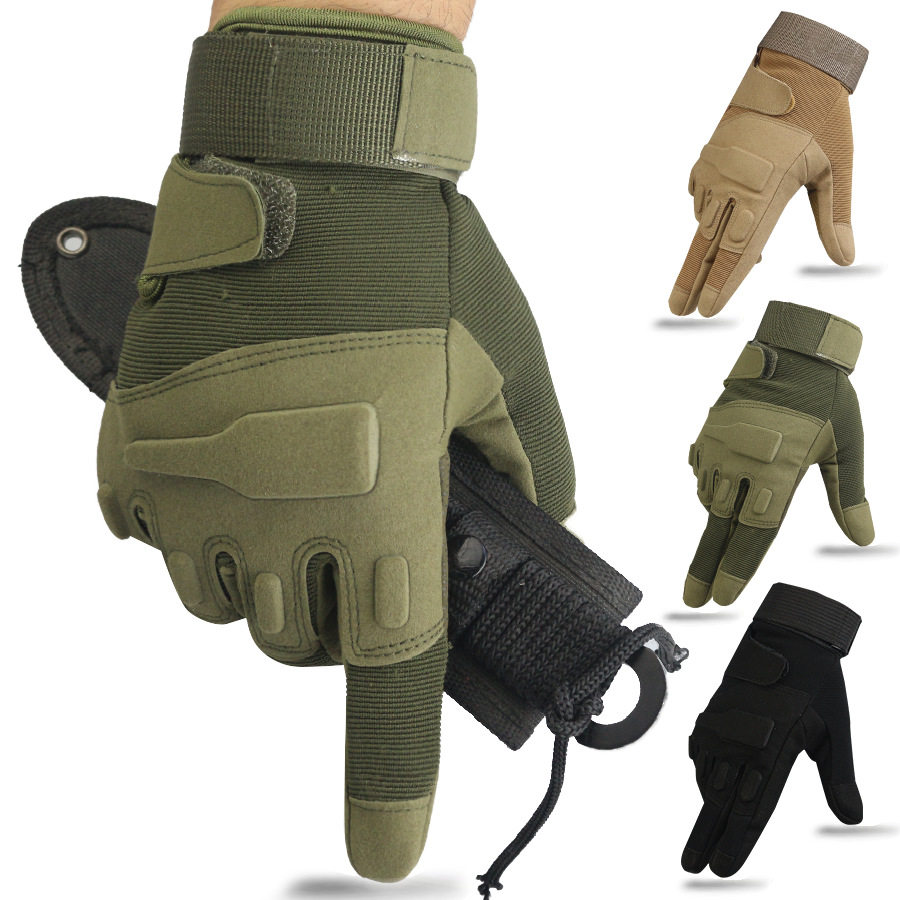 战术手黑鹰指手套户外行全指室战运动斗手套长骑运动外术健身格套