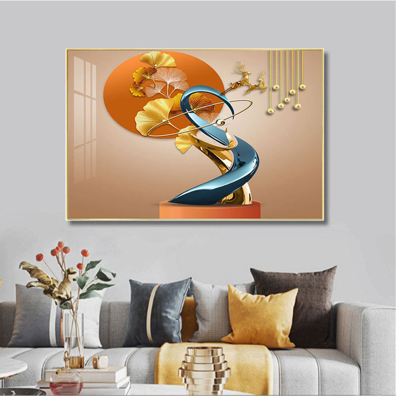 2F几何客厅装饰画进门鞋柜玄关走廊过道横版挂画餐厅卧室床头墙壁