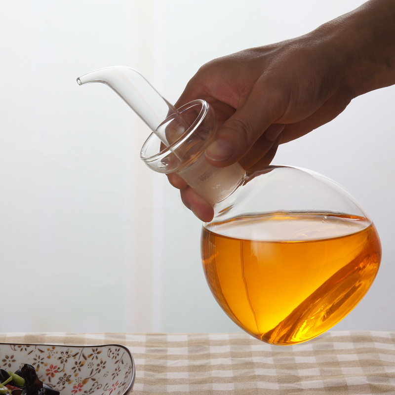 玻璃油壶油瓶厨房用具高硼硅玻璃壶调料瓶小中大号油瓶油壶中日式