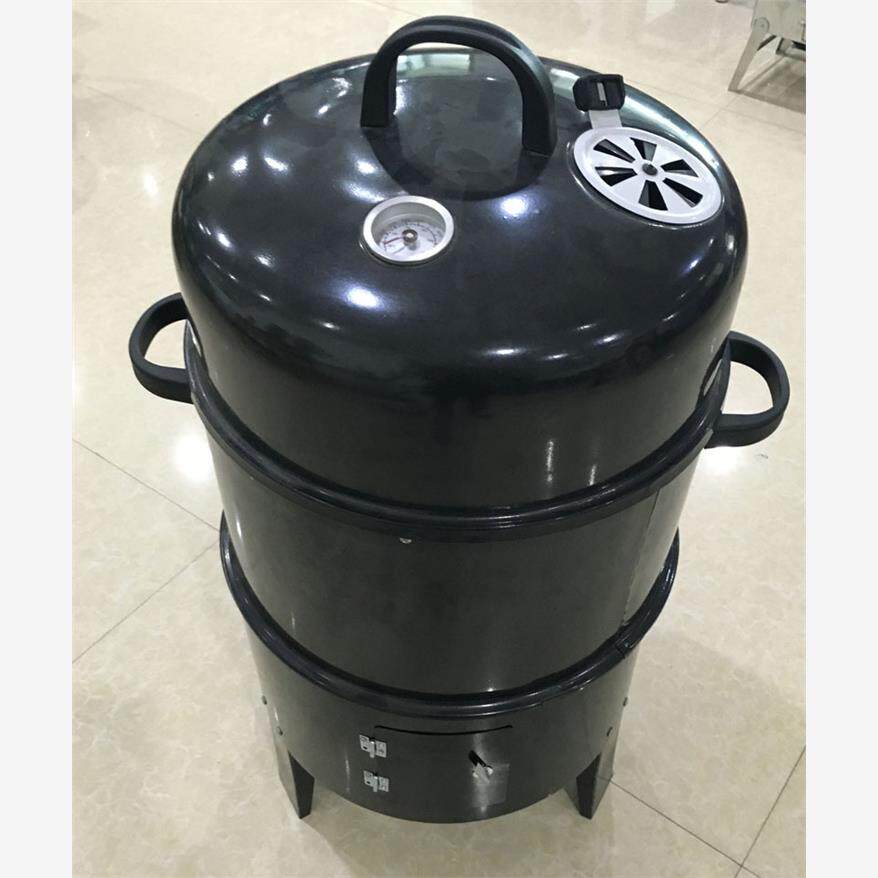 厂家家用木炭炉 搪瓷烤盆三合一多功能烟熏炉 烧烤炉