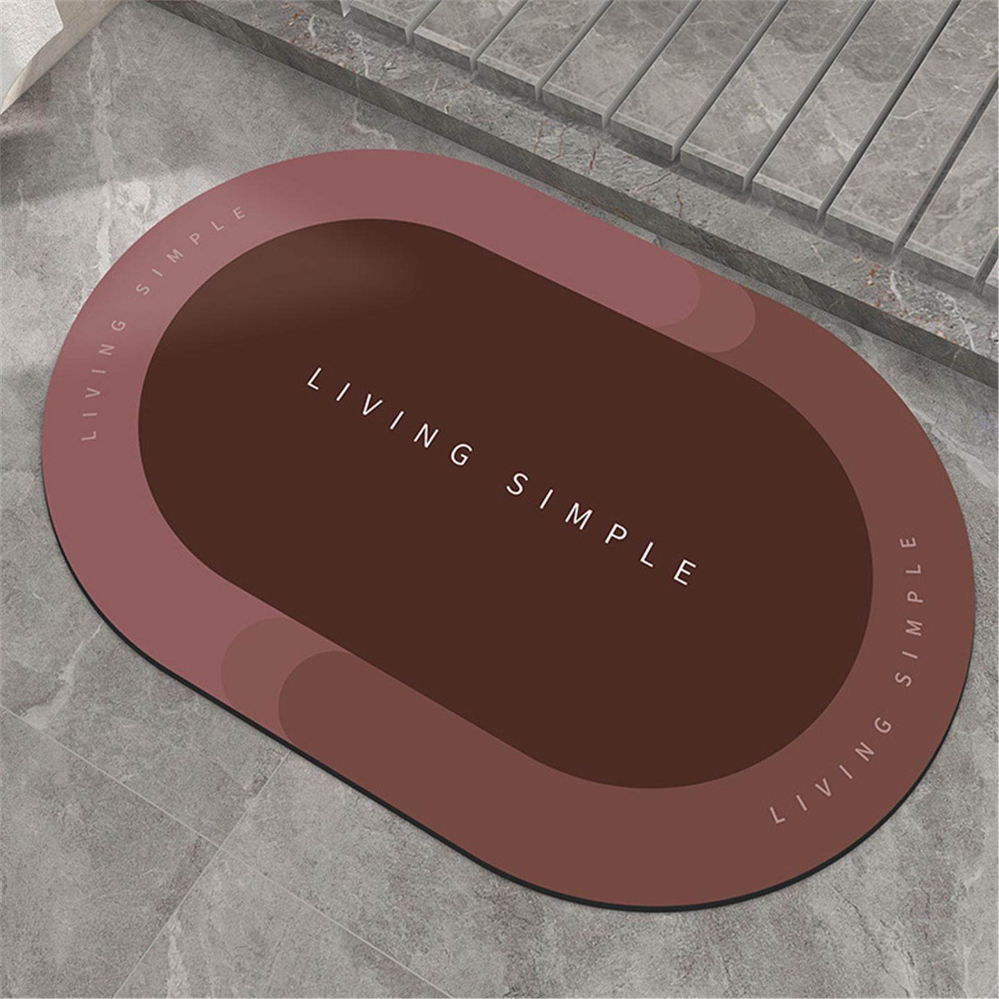 门口厕所打滑卫浴蹭泥吸水地垫地毯脚门浴室卫生间垫脚垫不软硅藻