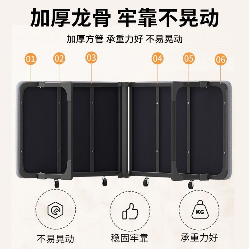 折叠床单人家用简易床办公室午睡床宿舍午休小床成人铁床外贸