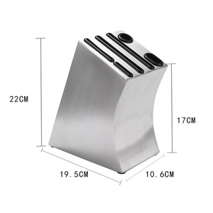 金属多功能不锈钢刀架刀座 厨房工具不锈钢组合套装刀具收纳盒