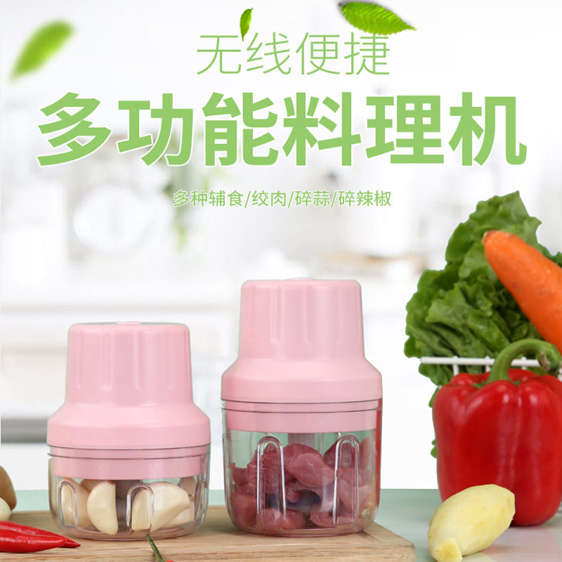 绞肉机家用电动捣蒜器多功能料理搅拌辣椒打馅碎菜搅蒜泥器压蒜器
