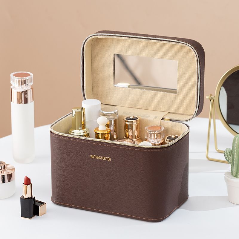 化妆箱轻奢化妆包大容量收纳盒手提高级实用行李箱口红镜子网红爆