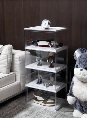 OQ5MPET加厚鞋盒透明塑料鞋子收纳盒鞋柜鞋架靴子包包手办收纳架