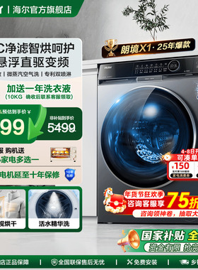 海尔麦浪X11全自动家用滚筒洗衣机洗烘一体XQG100-HBD12566