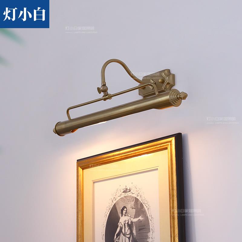 复古风格镜前灯旧时光酒店民宿咖啡馆中古梳妆台装饰画loft墙壁灯图片