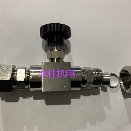 不锈钢卡套针型阀铜截止阀气流可调节控制阀门15MM铜管阀门接头