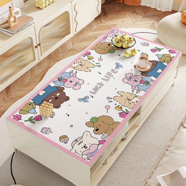 米迪莎客厅茶几桌垫防水防油防烫桌垫高级感桌面保护垫茶几遮盖布,居家布艺,茶几垫,淘宝优惠券,粉丝福利购,淘宝优惠卷