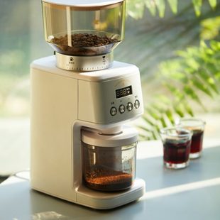 美喜啡咖啡豆磨豆机定时定量电动磨粉器具迷你小型家用自动研磨机