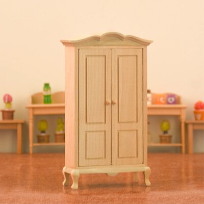 1/12Dollhouse娃娃屋微缩木制家具衣柜柜子模型过家家玩具摆件