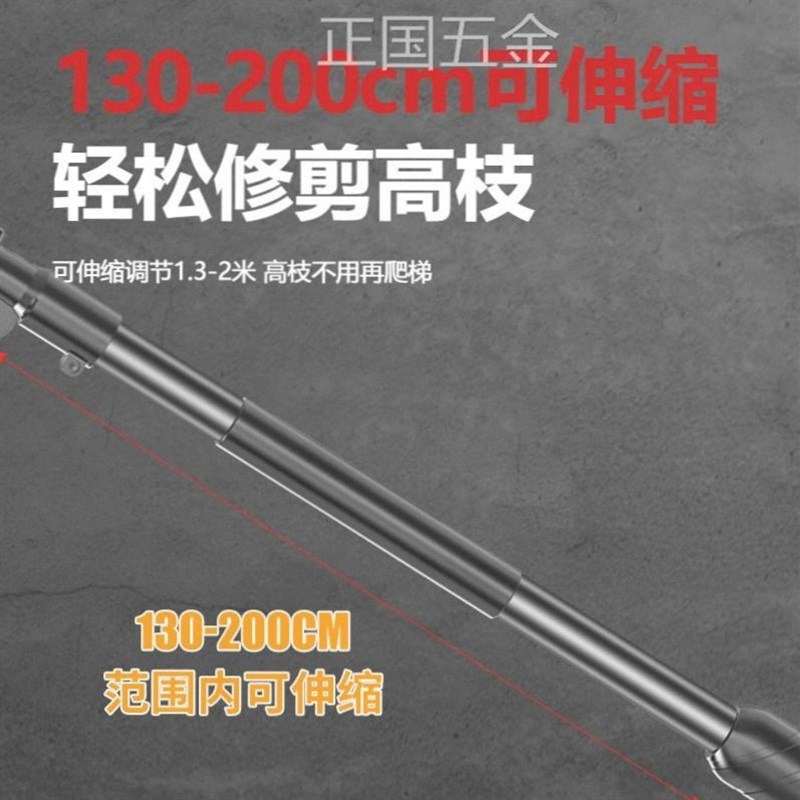 电剪修剪树枝伸缩器高空剪枝德国进口充电式高枝剪锂电动剪刀。