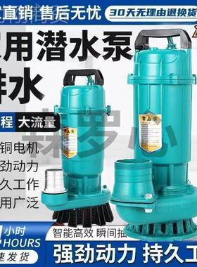 海品牌潜水泵小型抽v水XLS机220家用抽水高扬程农用溉深井上灌清