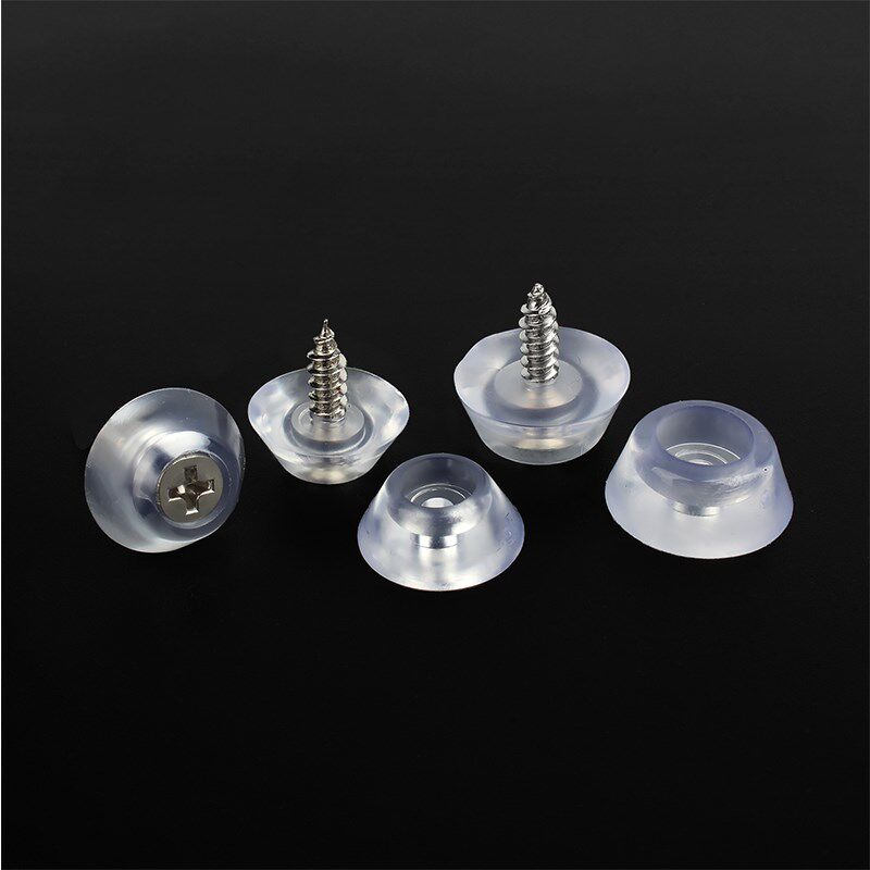硅胶垫 透明脚垫家具脚钉防滑垫软橡胶垫自攻螺丝餐椅垫17mm/20mm