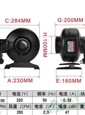 D0/外12016转子V管道3/离心风机220/20圆形10/250同F1505轴/15/0