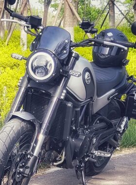 视镜 适用0贝纳利30S502C2铝合金75 闪250反光镜改装050S 幼狮