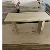 板办公整茶台台面板整张实木板材松木餐桌桌大板原木茶桌长椅定制