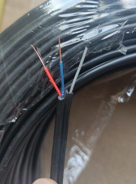 室外纯铜 米米 氧0带黑色0102芯专用20无二芯户外 承重钢丝电话线