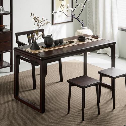 新中式实木茶桌椅家用客厅禅意茶室桌泡茶桌办公室功夫茶几小茶台