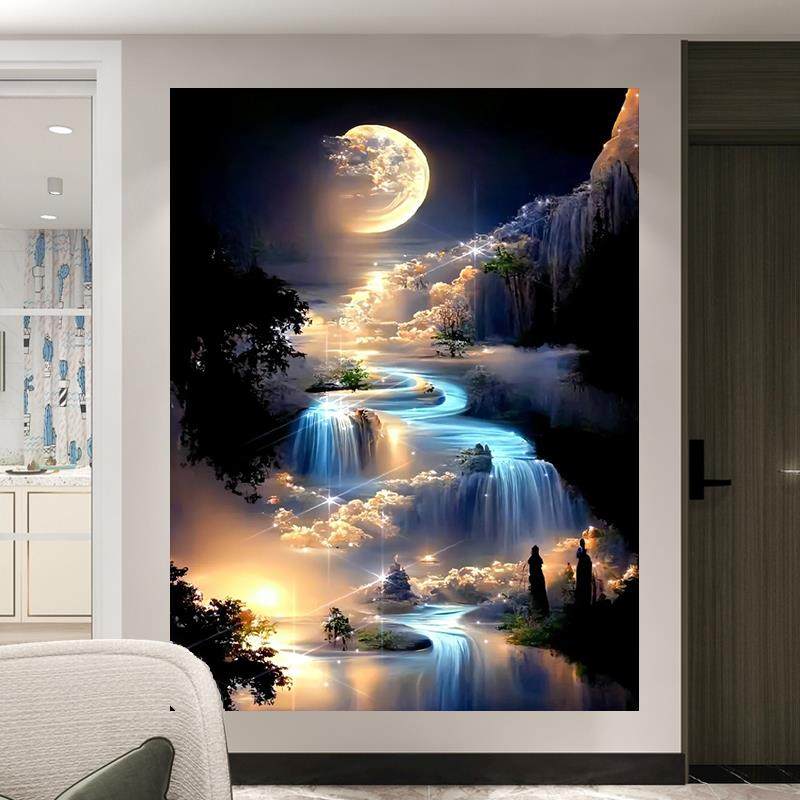 梦幻唯美竖版背景布ins风挂布墙布卧室宿舍装饰布背景墙遮挡画布