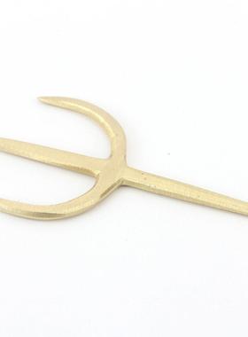 瑞祥佛事用品风水用品太极八卦 纯铜利器铜八卦三叉 佛具家居摆件