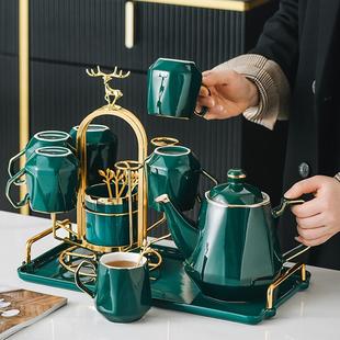 客厅陶瓷茶具轻奢茶杯套装 杯子水杯家用套装 家庭杯具乔迁结婚礼品