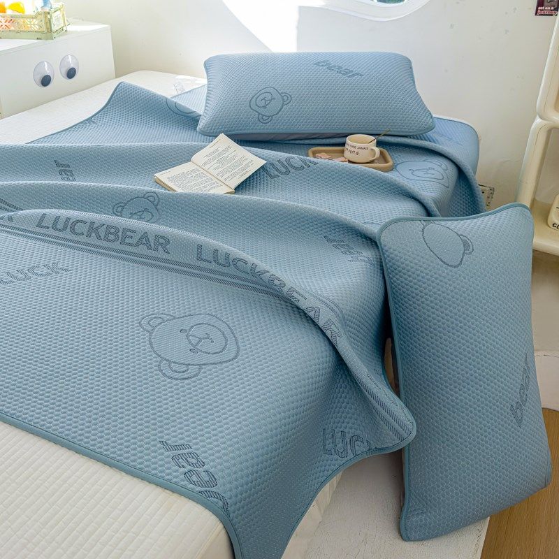 2025新款夏凉垫冰丝凉席可水洗机洗a类母婴级冰豆豆软席子可折叠