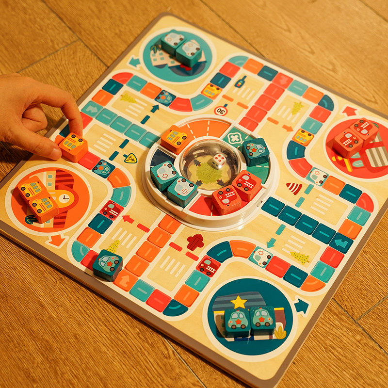 特宝儿多功能飞行棋3-6岁儿童亲子互动桌游益智类棋盘跳跳棋玩具