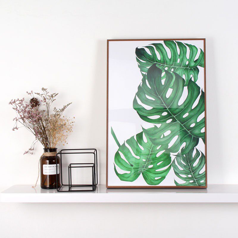 铂赞铝合金贴木纹皮平面细窄加厚金属相框海报框框尺寸定做