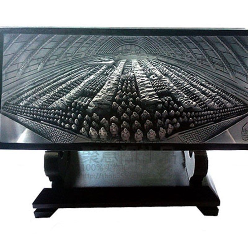西安特色水晶浮雕摆件兵马俑中国风送老外商务会议高档纪念品礼品