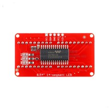 0.54寸 4位米字数码管显示模块 I2C控制VK16K33 红/翠绿/橙色