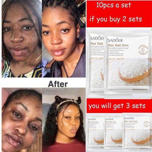 Sheet Mask Rice Nourishing Moisturizing Shrink Pore acne面膜