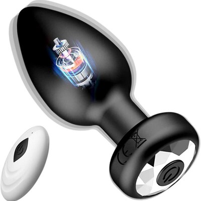 Remote Control Anal Vibrator Butt Plug Men Proste Massager