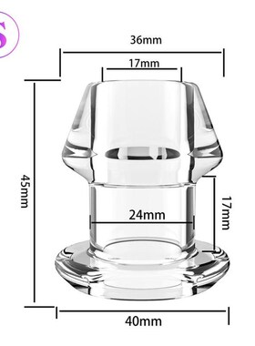 Hollow Anal Plug With Matched Stopper Enema Anal Expander Bu