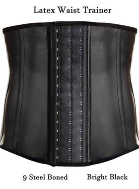 Latex Men Corset Waist Trainer 9 Steel Boned Body Shaper Wai