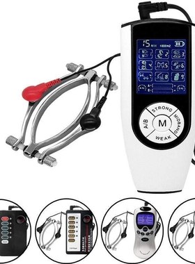 Electro Shock Kit Metal Labia Clip Clitoris Clamp Electrical