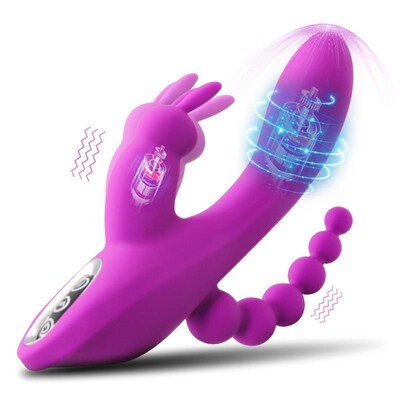 Sex Toys 3 In 1 Dildo Rabbit Vibrators For Woman Clitoris