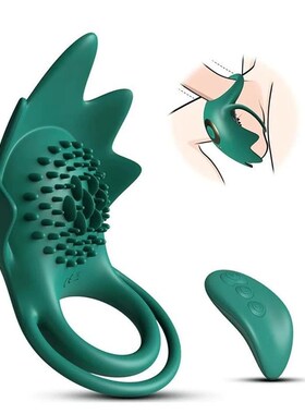 Cock Ring Vibrator Double Ring Enlarges Erection Delays Ejac