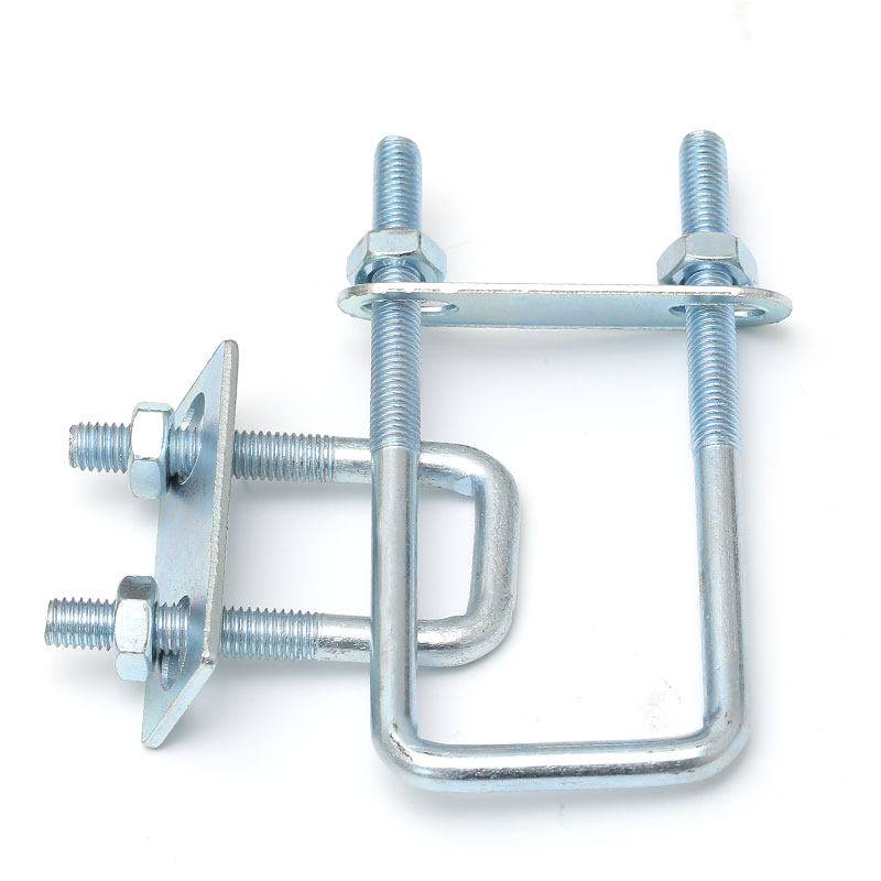 M6-M16方形螺栓直角u型螺栓U型管卡u型螺丝卡箍抱箍方管固定卡扣