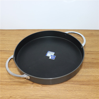 特大韩国春川铁板鸡炒鸡排铸铝不粘锅平底锅炒肉锅炒肉盘年糕烤盘