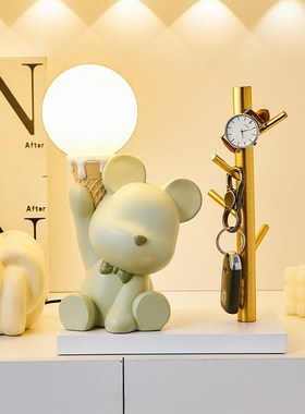 创意冰淇淋小夜灯桌面摆件家居饰品卧室床头睡眠灯送闺蜜生日礼物