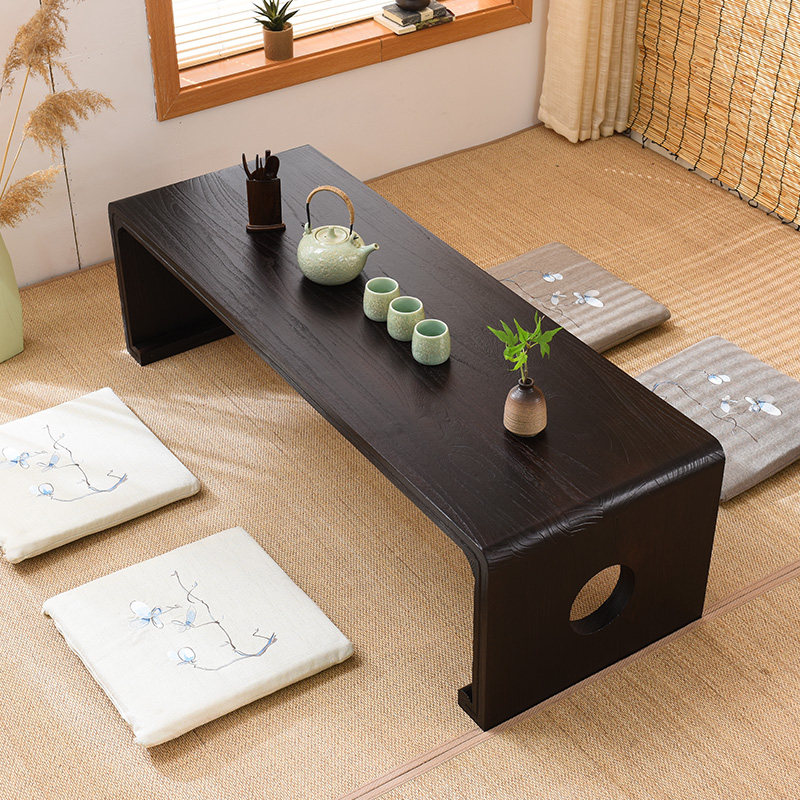 加长纯实木榻榻米茶几日式飘窗桌简约仿古小茶桌子中式炕桌国学桌