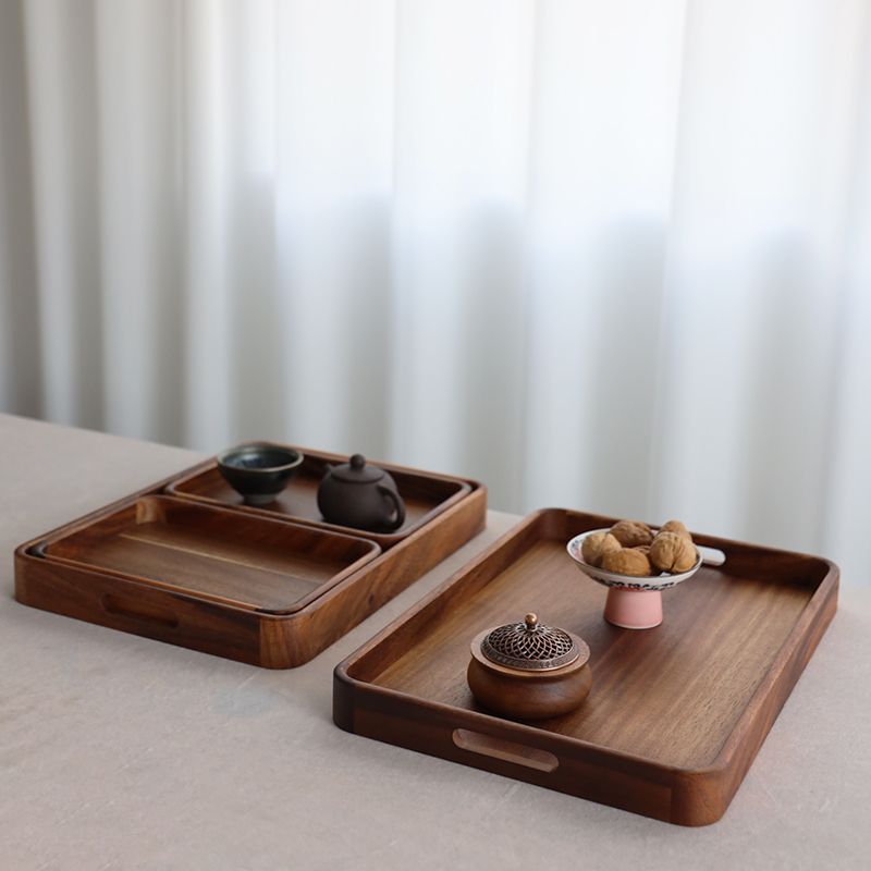茶盘相思木家用酒店木质餐盘茶具托盘日式茶水甜品坚果木托盘