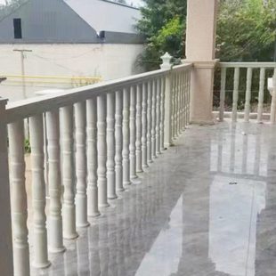 全铝室外阳台栏杆楼梯扶手护栏露台围栏家用加粗仿石中式 围挡 包邮