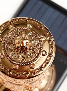 车载太阳能蓄能转轮家用电动转B筒车内装饰摆件转桶无需电池慈简