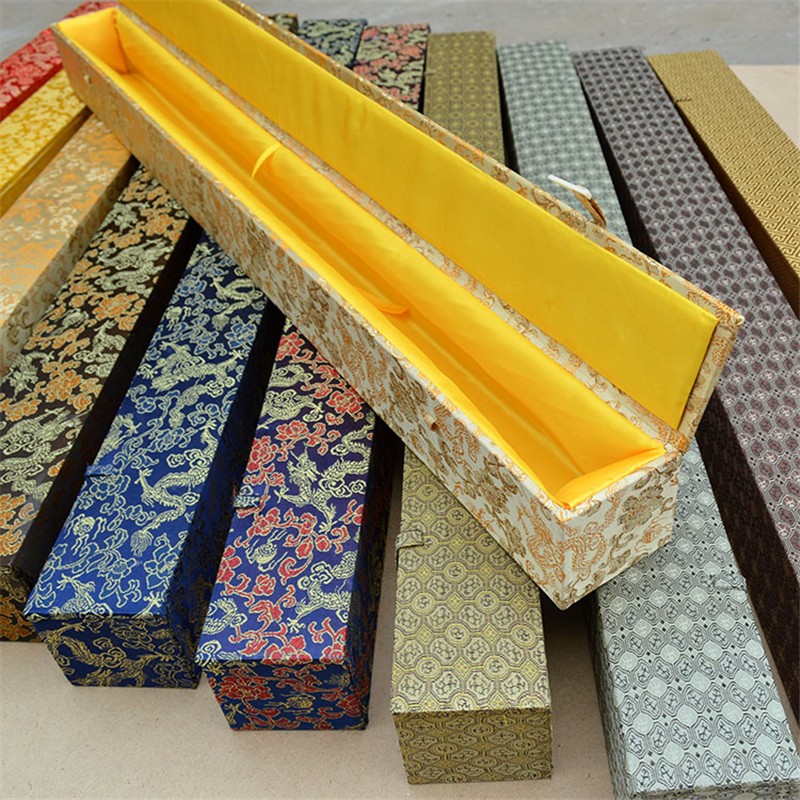 字画盒长方形收藏锦盒o锦旗书法包装盒书画卷轴长收纳盒子红色龙