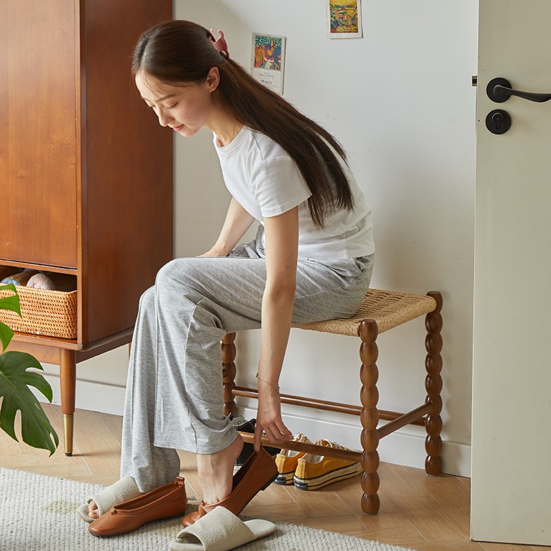 中古风沙发小茶边几置物书架创意玻璃床头柜子可移动极窄客厅家具